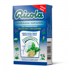 Ricola Caramelo Menta Extrafuerte Acción Glacial
