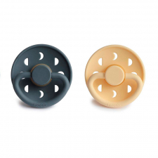 Frigg Pack 2 Chupetes Block Latex Pale Daffodi | Slate Moon Phase T.6+