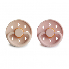 Frigg Pack 2 Chupetes Block Latex Blusch | Croissant Moon Phase T.0+