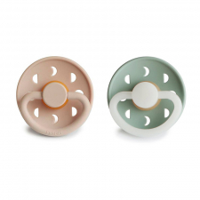 Frigg Pack 2 Chupetes Block Latex Croissant | Sage Moon Phase T.6+