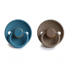 Frigg Pack 2 Chupetes Block Latex Portobello | Ocean Rope T.0+