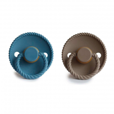 Frigg Pack 2 Chupetes Block Latex Portobello | Ocean View Rope T.6+