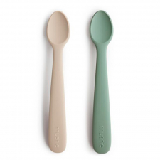 Mushie Pack 2 Cucharas Shifting Sand | Cambridge Blue