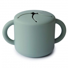 Mushie Taza Snack Silicona Cambridge Blue