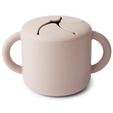 Mushie Taza Snack Silicona Ivory