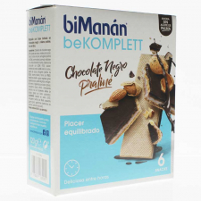 Bimanán Snack Chocolate Negro y Praliné 6 Unidades