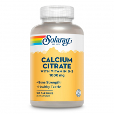 Solaray Calcio Citrato 1000Mg. Vitamina D3 90 Cáps