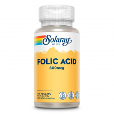 Solaray Ácido Folico 800Mcg 100 Cápsulas