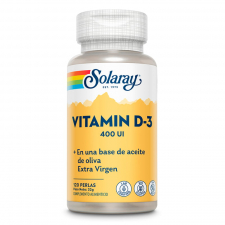 Solaray Vitamin D-3 400Ui 120 Cápsulas