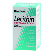 Lecitina con vitamina E y CoQ-10 30 Cápsulas - Health Aid