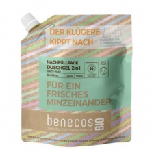 Benecos Gel De Bańo 2En 1 Menta Recarga 500 Ml Bio Vegano