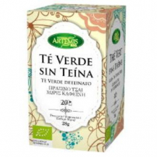 Artemis Bio Te Verde Sin Teina Infusion 20Bolsitas. Bio