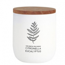 Cerabella Vela Vaso Blanco Citvase Citronela-Eucalipto 7X9 Cm
