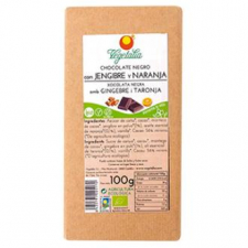 Vegetalia Chocolate Negro Con Jengibre Y Naranja 100 G  Bio