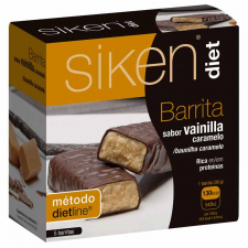 Siken Diet Barritas de Vainilla y Caramelo (5 Und.)