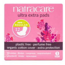 Natracare Compresa Ultra Extra Regular C/Alas 12 Un 3 Gotas Bio