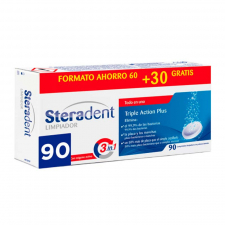 Steradent Triple Accion Plus Limpieza Protesis D