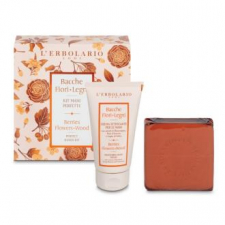 L“Erbolario Bayas Flores Kit Manos Crema+Jabon 75+100Ml.