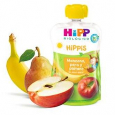 Hipp Pouches De Manzana Pera Y Platano  Bebibles 100 G