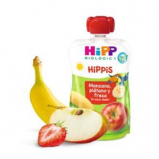 Hipp Pouches De Manzana Platano Y Fresa Bebibles 100Gr
