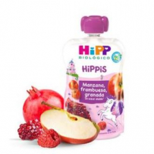 Hipp Pouches Unicornio Manzana Frambuesa Granada 100G