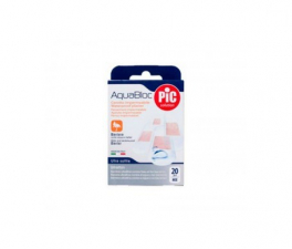 Pic Aquabloc Con Bactericida Aposito Adhesivo Surtido 20 U - Farmacia Ribera