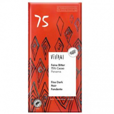 Vivani Chocolate Negro Panama 75% Azucar Coco 80 G  Vegan