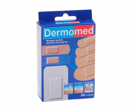 Dermomed Aposito Adhesivo Caja Surtida Pvc Tela Y Fix 36 U - Farmacia Ribera