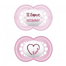 Mam Baby Chupete Silicona Fisiologico Original + 6 Meses 2 Unidades Color Rosa