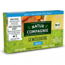 Natur Companier Caldo Vegetal Bajo En Sal 12X8Pastillas. Bio Vegan