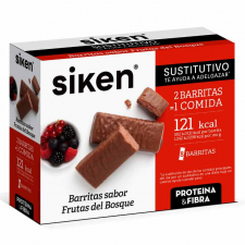 Siken Barritas Frutas Del Bosque 8 Unidades