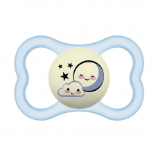 Mam Baby Chupete Silicona Simetrica Supreme Night 1 Unidad Azul 6+ Meses