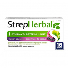 Strepherbal Sauco Echinacea Frutas Del Bosque16 Pastillas Para Chupàr