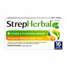 Strepherbal Propolis Melisa Sabor Miel 16 Pastillas Para Chupar 