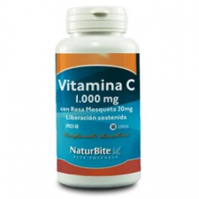 Naturbite Vitamina C 1000Mg.Con Rosa Mosqueta 20Mg. 60 Comp