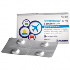 Normostop (50 Mg 4 Comprimidos Recubiertos (Al/Al)
