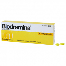 Biodramina (50 Mg 4 Comprimidos) - Aquilea-Uriach