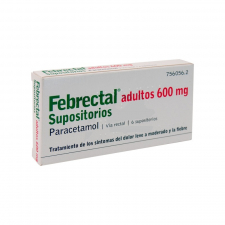 Febrectal Adultos (600 Mg 6 Supositorios) - Varios