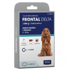 Frontal Delta Collar Duo 2 X 60 Cm Antiparasitario Perros Vet