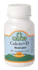 Calcio  Vit.D3 Masticable 1Gr.100 Comp. - Sotya