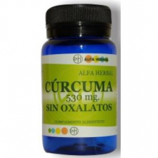 Alfa Herbal Curcuma Sin Oxalatos 530 60 Caps