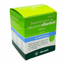 Supositorios De Glicerina Vilardell Niños 1,58 G 18 Supositorios