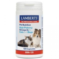 Lamberts Omega 3 Alta Potencia Gatos Y Perros 120 Tabs 8996-120 Vet