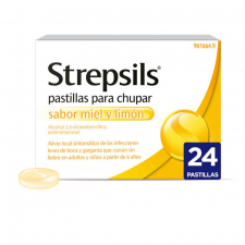 Strepsils (24 Pastillas Para Chupar Miel-Limon)