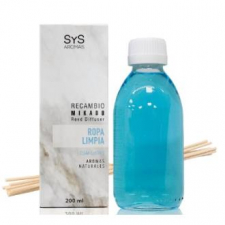 Sys Recambio Ambientador  Ropa Limpia 200Ml.+Palos