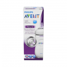 Biberon Avent Natural B/Ancha Sili Redon +3 M 330 Ml 1 Un Blanco