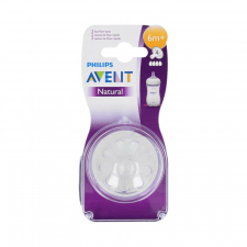 Tetina Avent Natural B/Ancha Sili Redon Flujo Rapido +6 M 2 Un