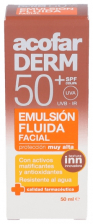 Acofarderm Spf 50+ Emulsion Fluida Facial 50 Ml - Farmacia Ribera