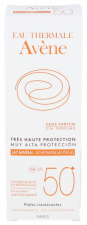 Avene Spf 50+ Leche Pantalla Fisica 100 Ml