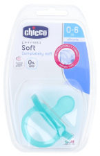 Chicco Chupete Todo Silicona Azul Orthodontic 0 M+ - Farmacia Ribera